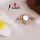 Pretty Triangle Mossonite Finger Ring R24