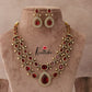 Beautiful Two Layer AD/Victorian Necklace-Ruby NC1247