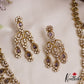 Sparkling Teardrop Motifs CZ Victorian Necklace NC3048 (Available In 3 Colors)