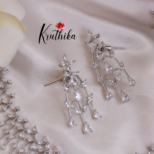 Pretty CZ white stones Necklace NC1822