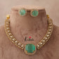 Pretty AD/Victorian Necklace-Mint Blue NC1244