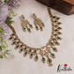 Sparkling Teardrop Motifs CZ Victorian Necklace NC3048 (Available In 3 Colors)