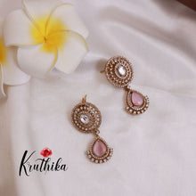 Grand AD/Victorian Necklace NC1821 with Pair of Earrings & Maang Tikka (Available in 6 Colours)