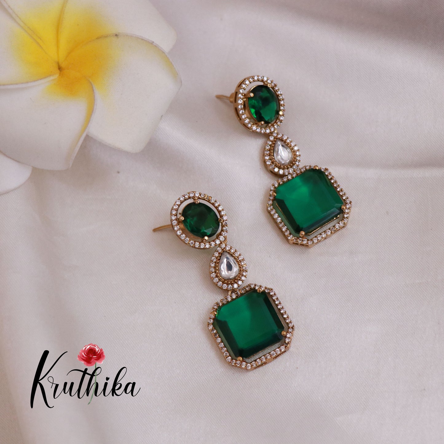 Elegant Three Layer Victorian Moissanite Haaram LH1780 ( Available in 4 Colours)