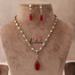 Pretty AD/Victorian Necklace- Ruby NC1246