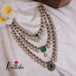 Elegant Three Layer Victorian Moissanite Haaram LH1780 ( Available in 4 Colours)