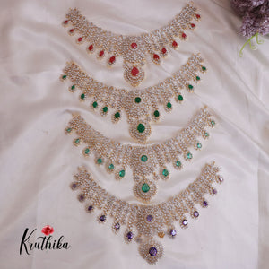 Elegant CZ/AD Necklace NC1820 (Available in 4 Colours)