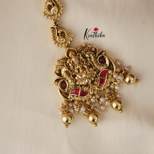 Pretty Lakshmi Jadau Peacock Maang Tika MT208