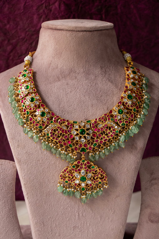 Peacock Jadau Necklace NC1183