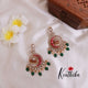 Beautiful Jadau jhumkas in chanbalis E462 (Available in two colors)