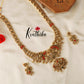 Grand Lakshmi Elephants Coral stone Haaram LH669