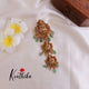 Premium Temple Jada billa with bead drops J111