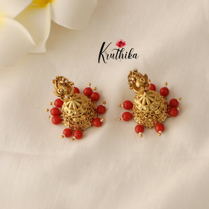 Pretty Peacock Jhumkas E397