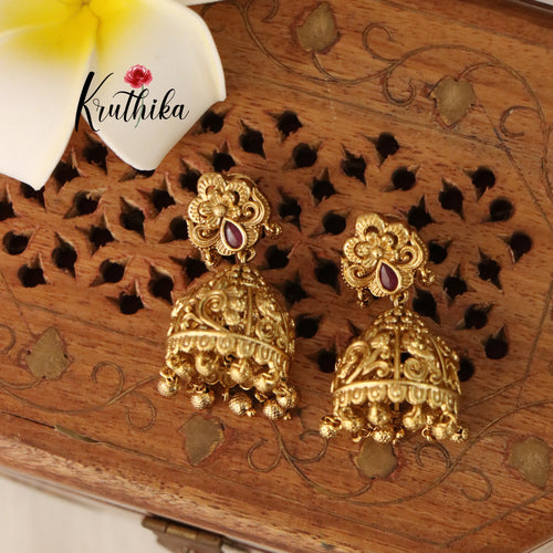 Pretty Flower Jhumkas E398