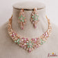 Designer Floral Leaf Motifs CZ Victorian Princess Necklace NC3126 ( Available in 2 Variants)