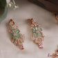 Designer Floral Leaf Motifs CZ Victorian Princess Necklace NC3126 ( Available in 2 Variants)