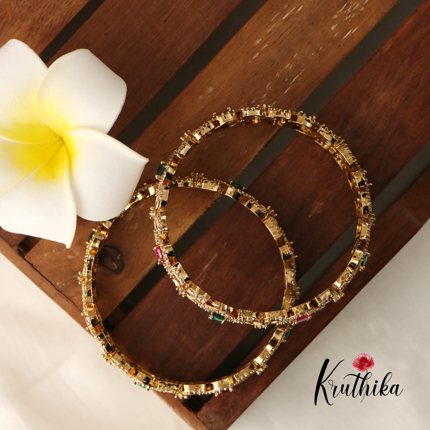 Pretty Jadau AD Victorian Bangles B151