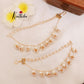 Simple Pearl two Layer Ear chains EC58