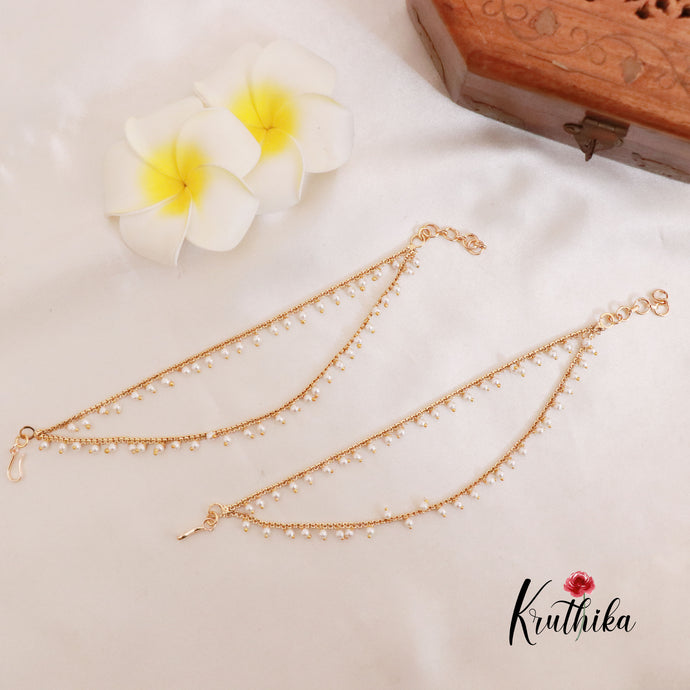 Pretty Pearl Ear chains EC61