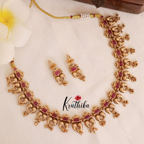 Simple Jadau Ghunghroo Necklace NC1776