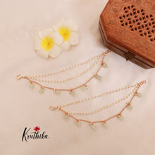 Pretty simple beads earchains [Availble in 4 colours] EC77