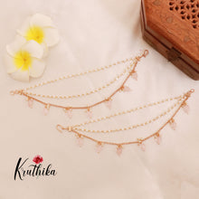 Pretty simple beads earchains [Availble in 4 colours] EC77