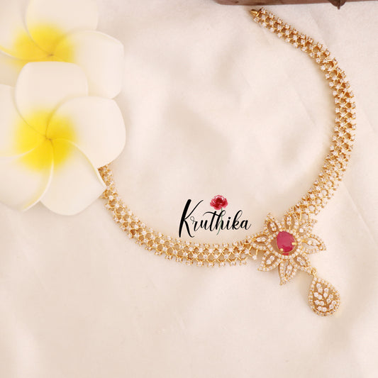 Beautiful CZ changeable stones Necklace NC1794