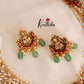 Cluster rice pearls Lakshmi coral necklace NC1772