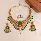 Premium Temple Nakshi Peacock Necklace NC1779 (Available in two colors)