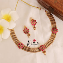 Jadau Floral Jigni chain set NC1775