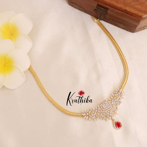 Simple Trendy CZ Chocker Chain Set NC1749 ( Available in 2 Colours)