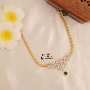 Simple Trendy CZ Chocker Chain Set NC1749 ( Available in 2 Colours)