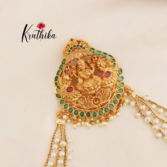 Lakshmi Jada billa with pearl chains J40