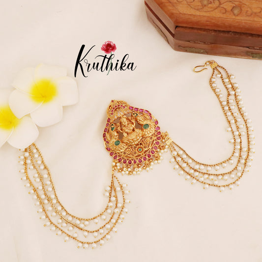 Lakshmi Jada billa with pearl chains J40