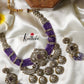 AD Victorian Beads Chocker-Purple NC1199