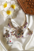 Victorian Purple Beads Lakshmi Necklace NC1190