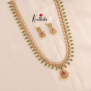 Beautiful Kerala Style Palaki Haaram -Ruby Stone LH804