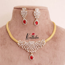 Simple Trendy CZ Chocker Chain Set NC1749 ( Available in 2 Colours)