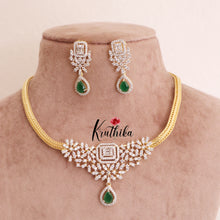 Simple Trendy CZ Chocker Chain Set NC1749 ( Available in 2 Colours)