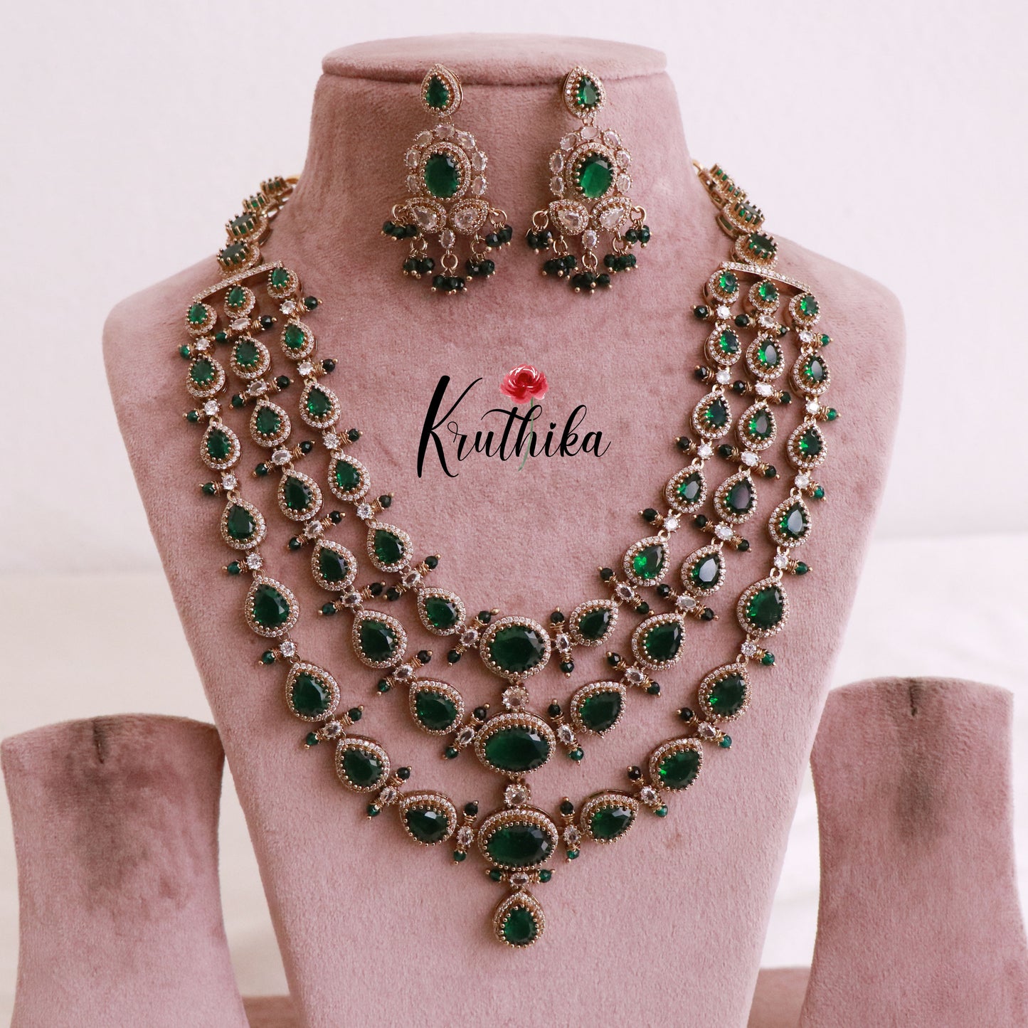 Premium AD/Victorian Three layer Haaram LH1784 (four color options)