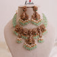 Victoria Goddess peacock choker NC733