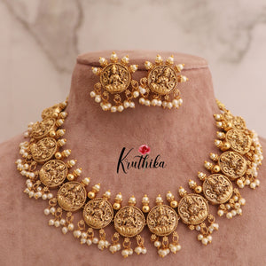 Simple Pretty Lakshmi Coin Necklace NC1741