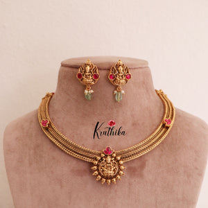 Jadau Temple Jigni chain set NC1773