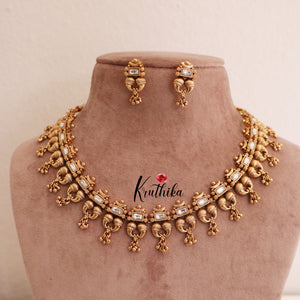 Simple Jadau Ghunghroo Necklace NC1776