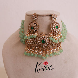 Victorian beads choker NC735