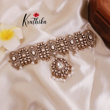 Elegant Premium Victorian Mossanaite Chocker with Earrings & Maang Tikka NC1793 (Available in 3 Colours)
