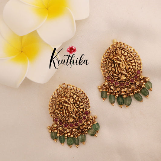 Premium Beads Temple Krishna Haaram LH582