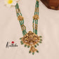 Green Beads Temple Lakshmi Haaram LH610
