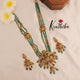Green Beads Temple Lakshmi Haaram LH610