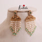 Trendy Peacock Pearl hanging Earrings E456